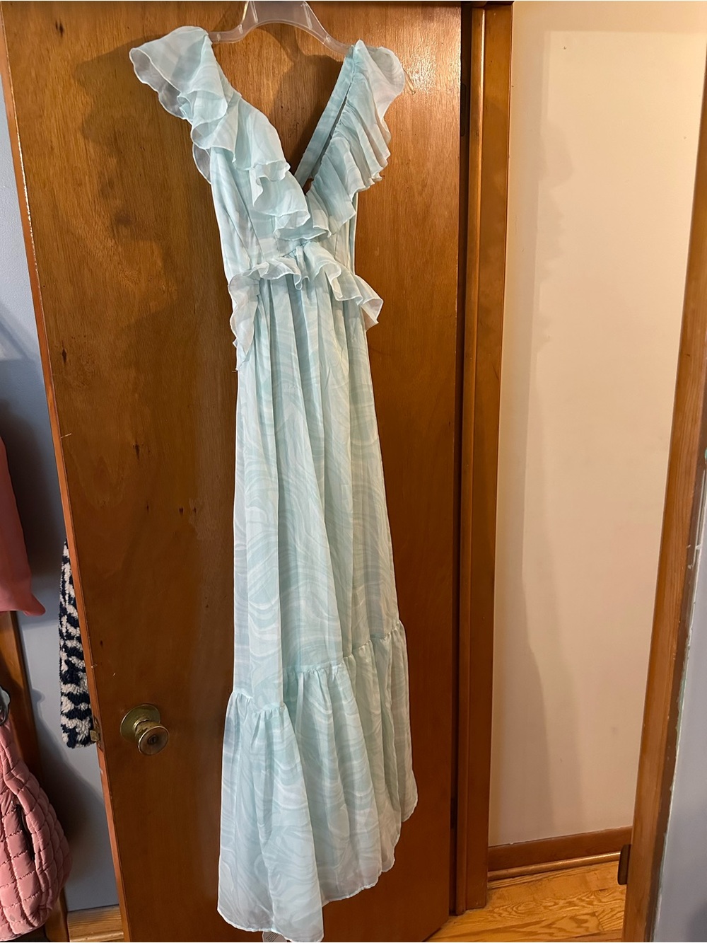 Abercrombie blue and white dress